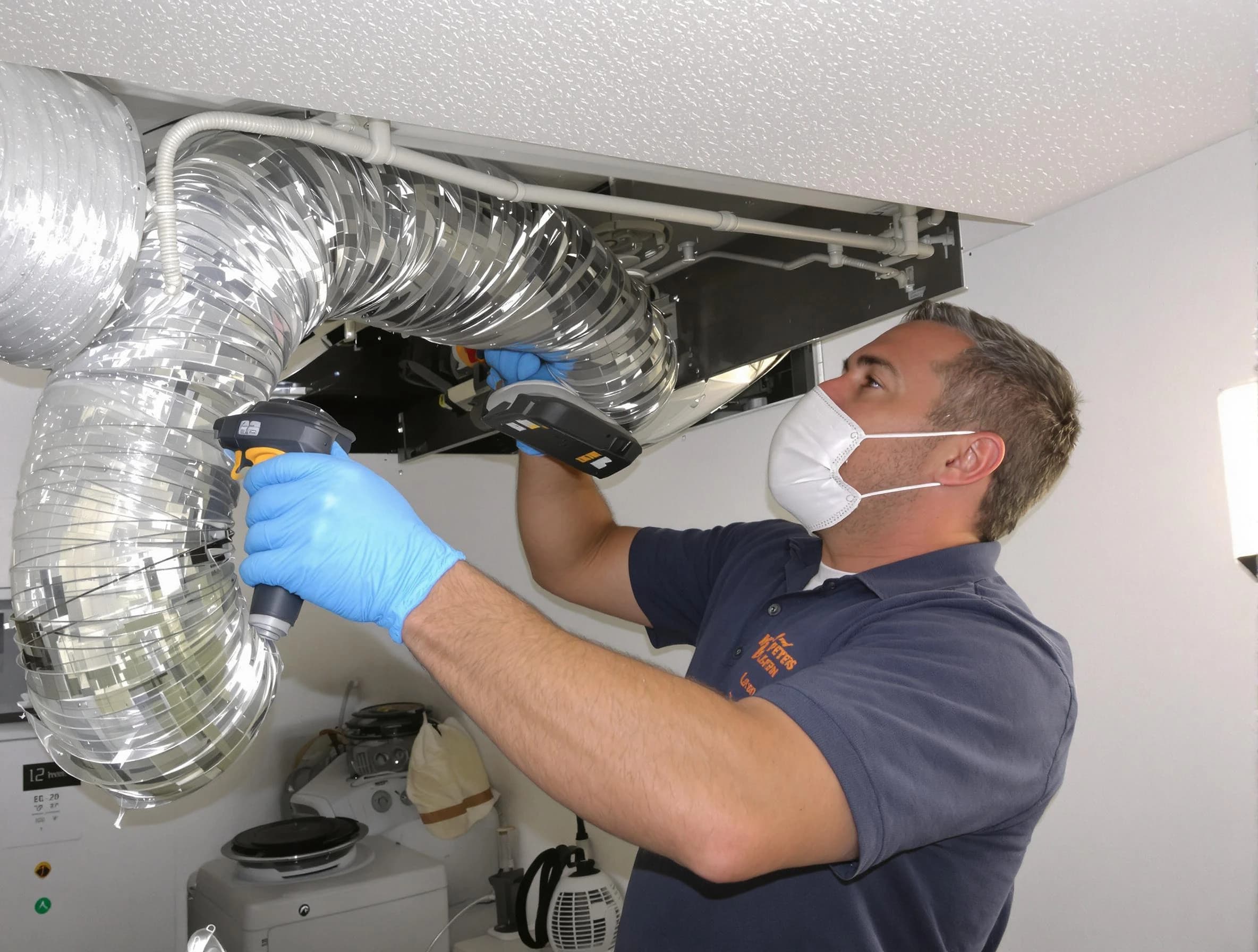 Riverside Dryer Vent Cleaning professional performing thorough residential dryer vent cleaning in Riverside